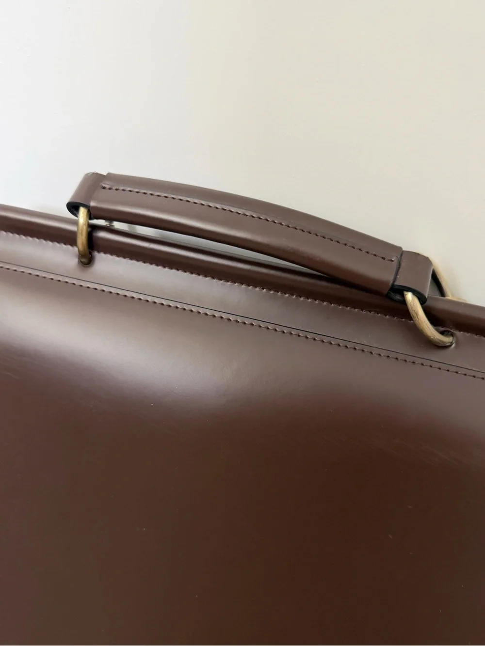 Women’s Classic Leather Backpack Satchel - Brown